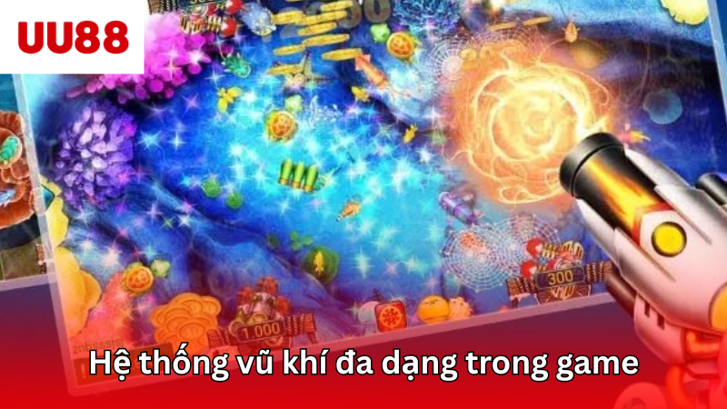 Hệ thống vũ khí đa dạng trong game